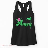 Amen Floral Master Golfer Golf Love Golf Flower Azaleas Women's Tank Top thumb 0