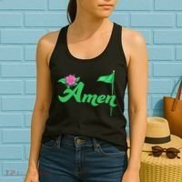 Amen Floral Master Golfer Golf Love Golf Flower Azaleas Women's Tank Top thumb 2