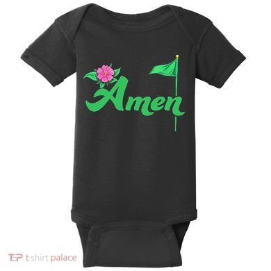 Amen Floral Master Golfer Golf Love Golf Flower Azaleas Baby Bodysuit