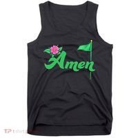 Amen Floral Master Golfer Golf Love Golf Flower Azaleas Tank Top thumb 0