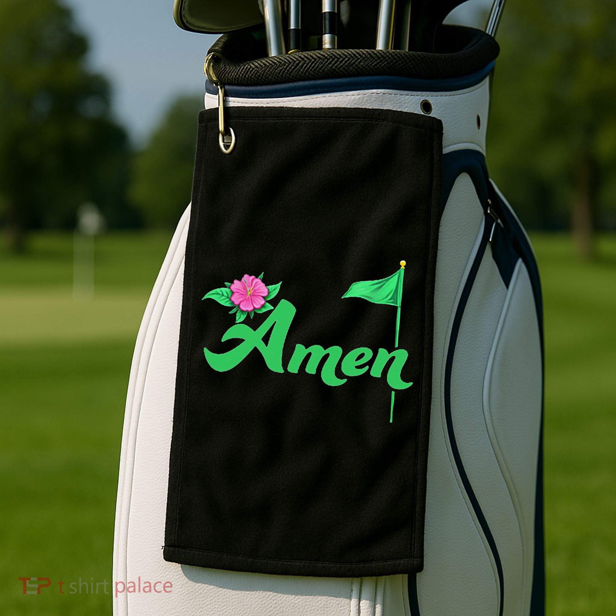 Amen Floral Master Golfer Golf Love Golf Flower Azaleas Golf Towel
