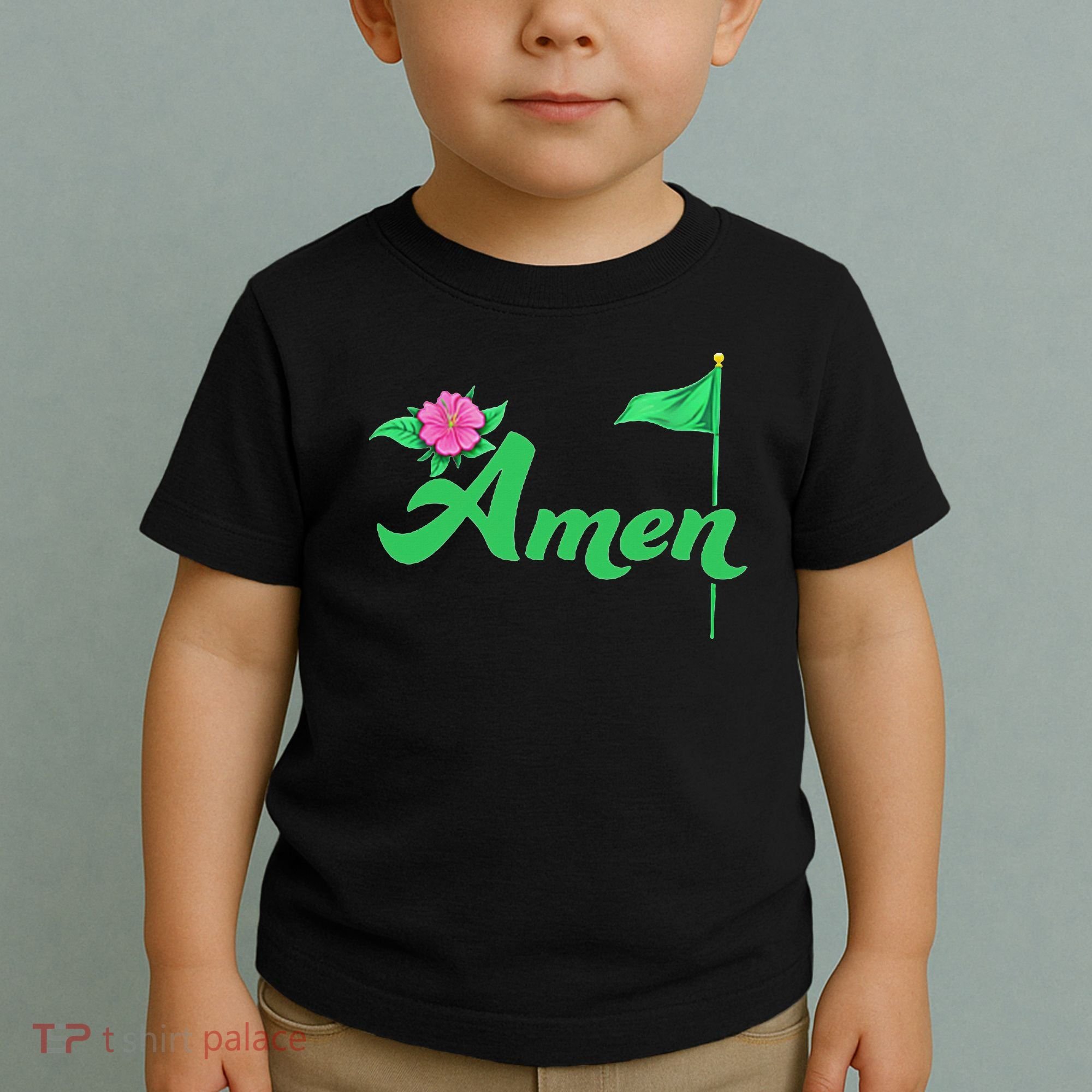Amen Floral Master Golfer Golf Love Golf Flower Azaleas Toddler T-Shirt