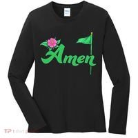 Amen Floral Master Golfer Golf Love Golf Flower Azaleas Women's Long Sleeve Shirt thumb 0