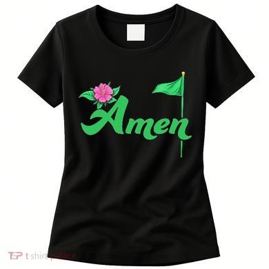 Amen Floral Master Golfer Golf Love Golf Flower Azaleas Women's T-Shirt