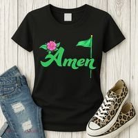 Amen Floral Master Golfer Golf Love Golf Flower Azaleas Women's T-Shirt thumb 3