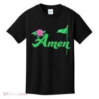 Amen Floral Master Golfer Golf Love Golf Flower Azaleas Kids T-Shirt thumb 0