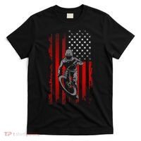 American Flag MTB Mountain Bike T-Shirt thumb 0