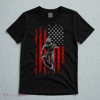 American Flag MTB Mountain Bike T-Shirt thumb 5