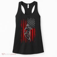 American Flag MTB Mountain Bike Women's Tank Top thumb 0