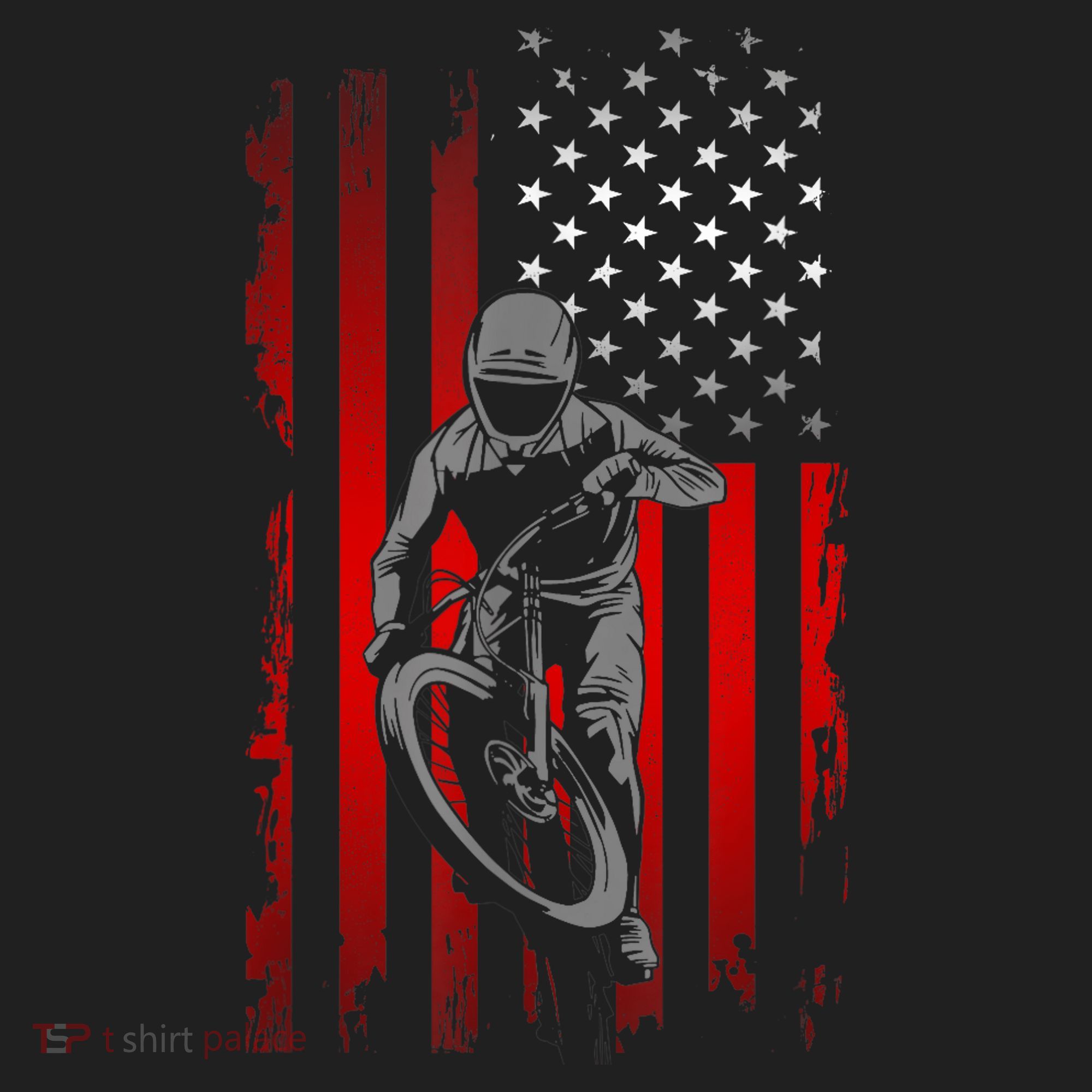American Flag MTB Mountain Bike Hat