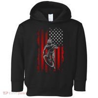 American Flag MTB Mountain Bike Toddler Hoodie thumb 0