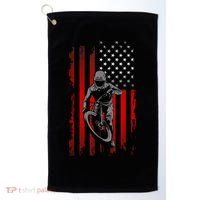 American Flag MTB Mountain Bike Golf Towel thumb 0