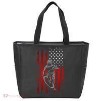 American Flag MTB Mountain Bike Tote Bag thumb 0