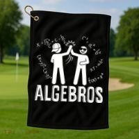 Algebros Funny Math Meme Algebra Golf Towel thumb 1