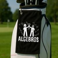 Algebros Funny Math Meme Algebra Golf Towel thumb 2