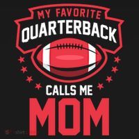 American Football My Favorite Quarterback Calls Me Mom Meaningful Gift Women's Hoodie thumb 2