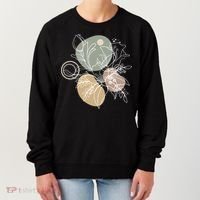 Abstract Floral Modern Botanical Women's Sweatshirt thumb 0