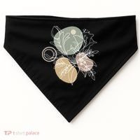 Abstract Floral Modern Botanical USA-Made Doggie Bandana thumb 0