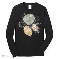 Abstract Floral Modern Botanical Long Sleeve Shirt thumb 0