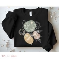 Abstract Floral Modern Botanical Sweatshirt thumb 2