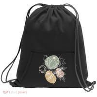 Abstract Floral Modern Botanical Sweatshirt Cinch Pack Bag thumb 0