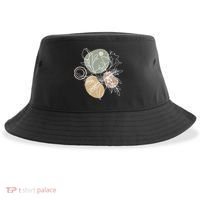 Abstract Floral Modern Botanical Sustainable Bucket Hat thumb 0