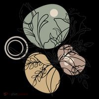 Abstract Floral Modern Botanical Coffee Mug thumb 5
