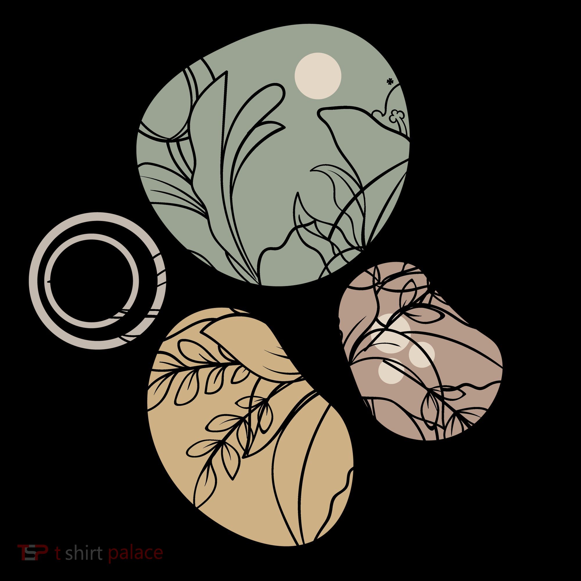 Abstract Floral Modern Botanical Coffee Mug