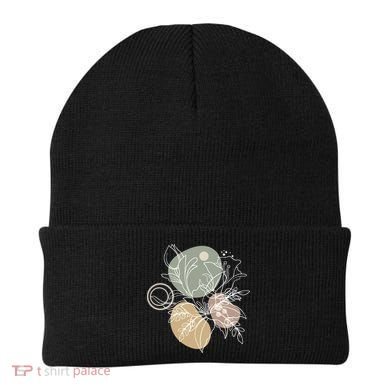 Abstract Floral Modern Botanical Beanie