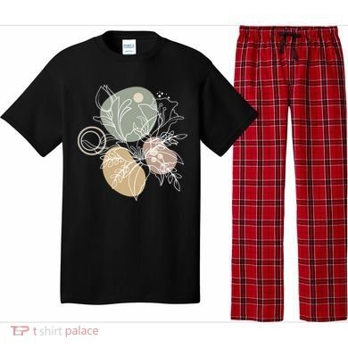 Abstract Floral Modern Botanical Pajama Set