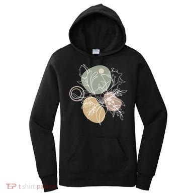 Abstract Floral Modern Botanical Women's Hoodie