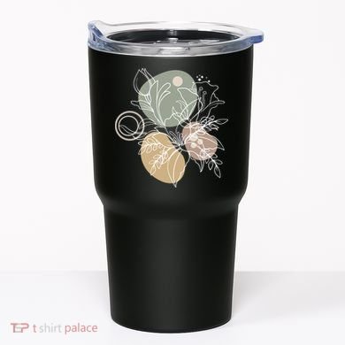 Abstract Floral Modern Botanical Tumbler