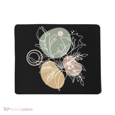 Abstract Floral Modern Botanical Mousepad
