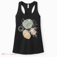 Abstract Floral Modern Botanical Women's Tank Top thumb 0