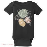 Abstract Floral Modern Botanical Baby Bodysuit thumb 0