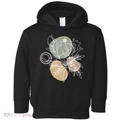 Abstract Floral Modern Botanical Toddler Hoodie