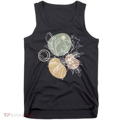 Abstract Floral Modern Botanical Tank Top