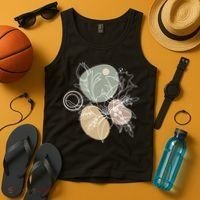 Abstract Floral Modern Botanical Tank Top thumb 4
