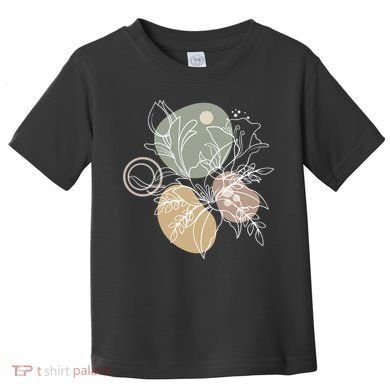 Abstract Floral Modern Botanical Toddler T-Shirt