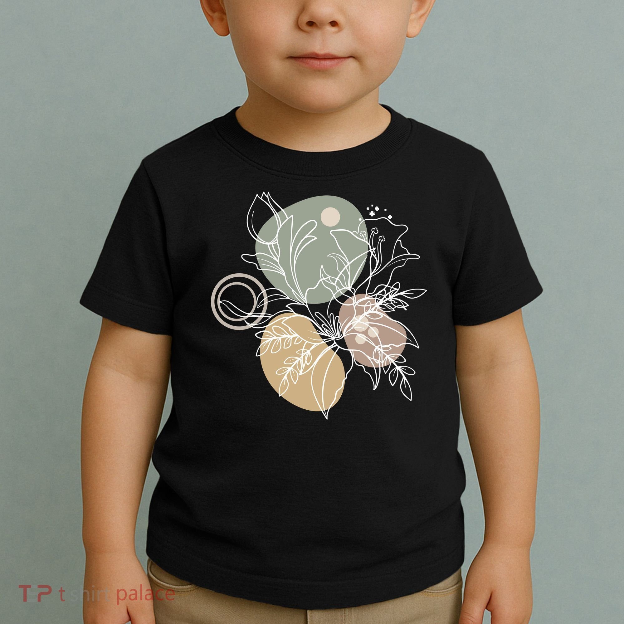 Abstract Floral Modern Botanical Toddler T-Shirt