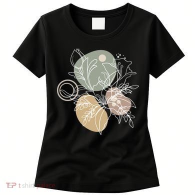 Abstract Floral Modern Botanical Women's T-Shirt