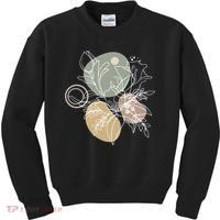 Abstract Floral Modern Botanical Kids Sweatshirt thumb 0
