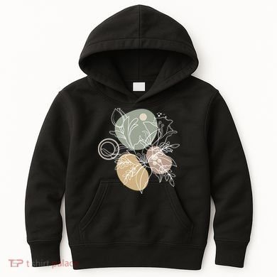 Abstract Floral Modern Botanical Kids Hoodie