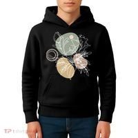 Abstract Floral Modern Botanical Kids Hoodie thumb 4
