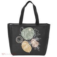 Abstract Floral Modern Botanical Tote Bag thumb 0