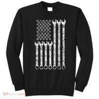 American Flag Mechanic Wrench Gift Mens Womens Sweatshirt thumb 0