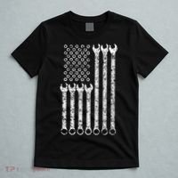 American Flag Mechanic Wrench Gift Mens Womens T-Shirt thumb 5