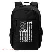 American Flag Mechanic Wrench Gift Mens Womens Backpack thumb 0