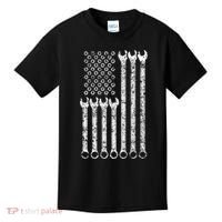 American Flag Mechanic Wrench Gift Mens Womens Kids T-Shirt thumb 0