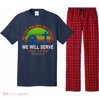 As For Me And My House We Will Server The Lord Pajama Set thumb 0